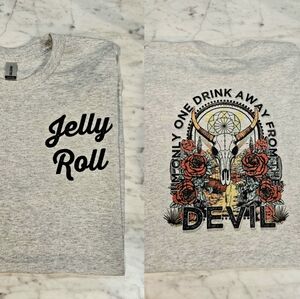 Jelly roll shirt country rock popular trending popular skull western cute